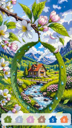 Cabin & House Paint by Numbers 5