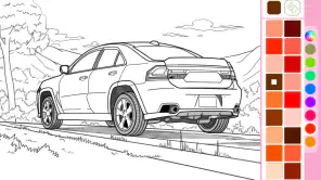 Car coloring games - Color car screenshot