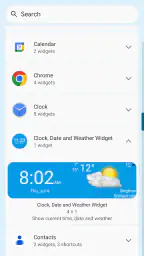 Clock, Date and Weather Widget 2