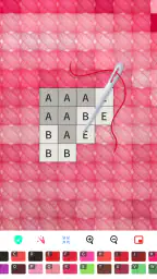 Color by Letter: Sewing game 8