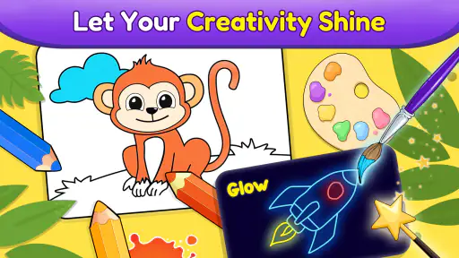 Coloring games for kids: 2-5 y 8