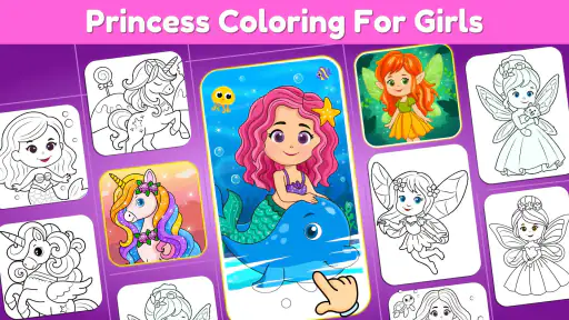 Coloring Games for Kids: Color 4