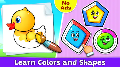 Colors & Shapes: Coloring game 1