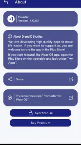 Counter for Wear OS screenshot