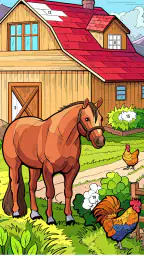 Country Farm Coloring Book 2
