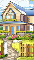 Country Farm Coloring Book 4