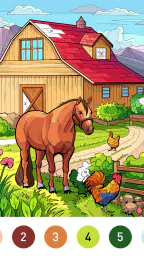 Country Farm Coloring Book 7