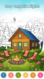 Country Living Color by Number 1