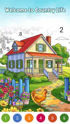 Country Living Color by Number 3