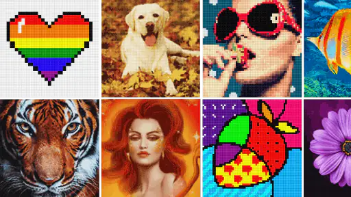 Cross Stitch: Color by Number 4