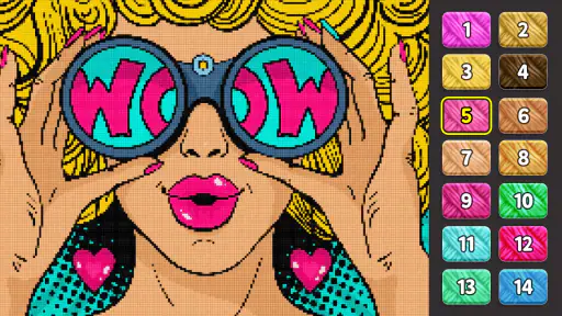 Cross Stitch: Color by Number 6