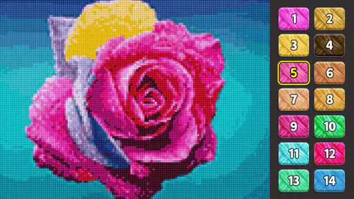 Cross Stitch: Color by Number 7