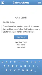 Cryptogram · Cryptoquote Game 3