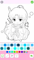 Cute Drawing : Anime Color Fan 4