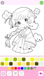 Cute Drawing : Anime Color Fan 6