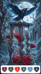 Dark Aesthetic Color by Number 1