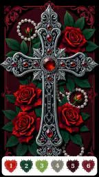Dark Aesthetic Color by Number 7