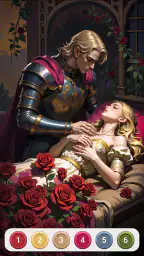 Dark Fairytale Color by Number 1