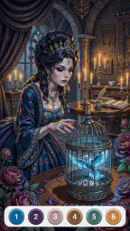 Dark Fairytale Color by Number 2