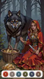 Dark Fairytale Color by Number 3
