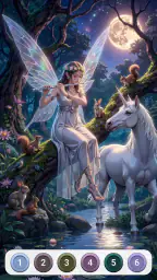 Dark Fairytale Color by Number 4
