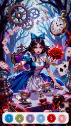 Dark Fairytale Color by Number 5
