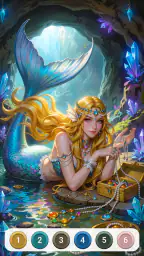 Dark Fairytale Color by Number 6
