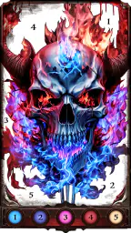 Dark, Horror Color by Number 2