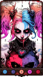 Dark, Horror Color by Number 4