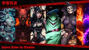 Dark, Horror Color by Number screenshot
