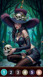 Dark Night Paint by Numbers 5