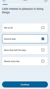 Depression Test screenshot
