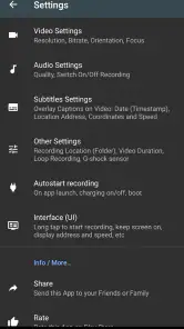 Droid Dashcam - Video Recorder screenshot