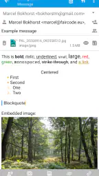 FairEmail, privacy aware email 8