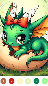 Fairytale Color by number game screenshot