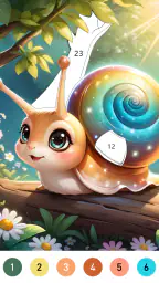 Fairytale Color by number game 6