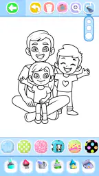 Family Love Coloring Book 1