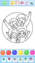 Family Love Coloring Book 3