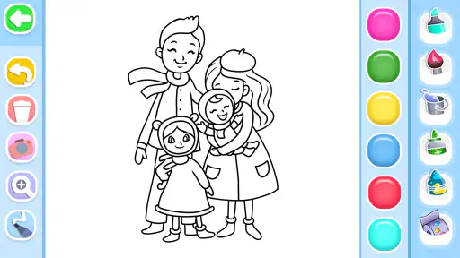 Family Love Coloring Book 5