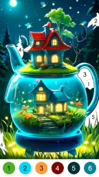 Fantasy Color-Paint By Number 2