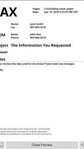 FaxCover Pro Create Cover Page screenshot