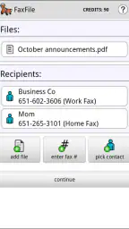 FaxFile - Send Fax from phone 2