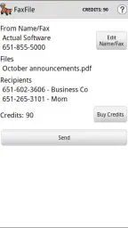 FaxFile - Send Fax from phone 3