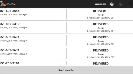 FaxFile - Send Fax from phone 8