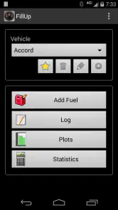 FillUp - Gas Mileage Log screenshot