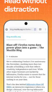 Firefox Fast & Private Browser screenshot