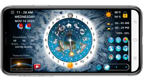 Flat Earth Sun & Moon Clock screenshot