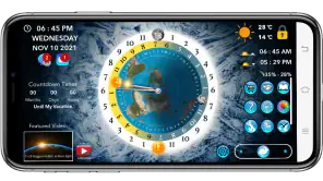 Flat Earth Sun & Moon Clock screenshot