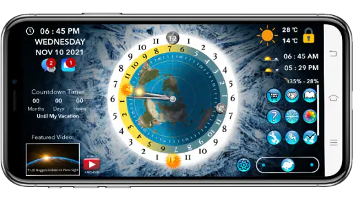 Flat Earth Sun & Moon Clock 5