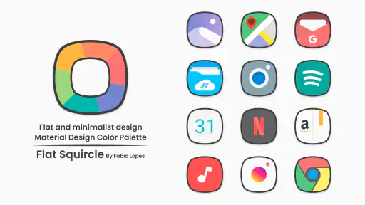 Flat Squircle - Icon Pack 2